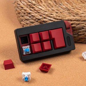 7-Key Mechanical Switch Tester — Black/Red & Black/Pink