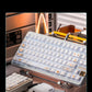 Yong Qiu Brahma Ceramics Mechanical Keyboard Keycaps — Cherry Profile PBT | Blue & Gold Characters Edition