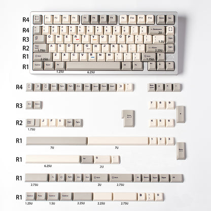 Retro 100-Light PBT Keycaps