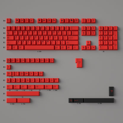 Candle Dragon Red Keycaps