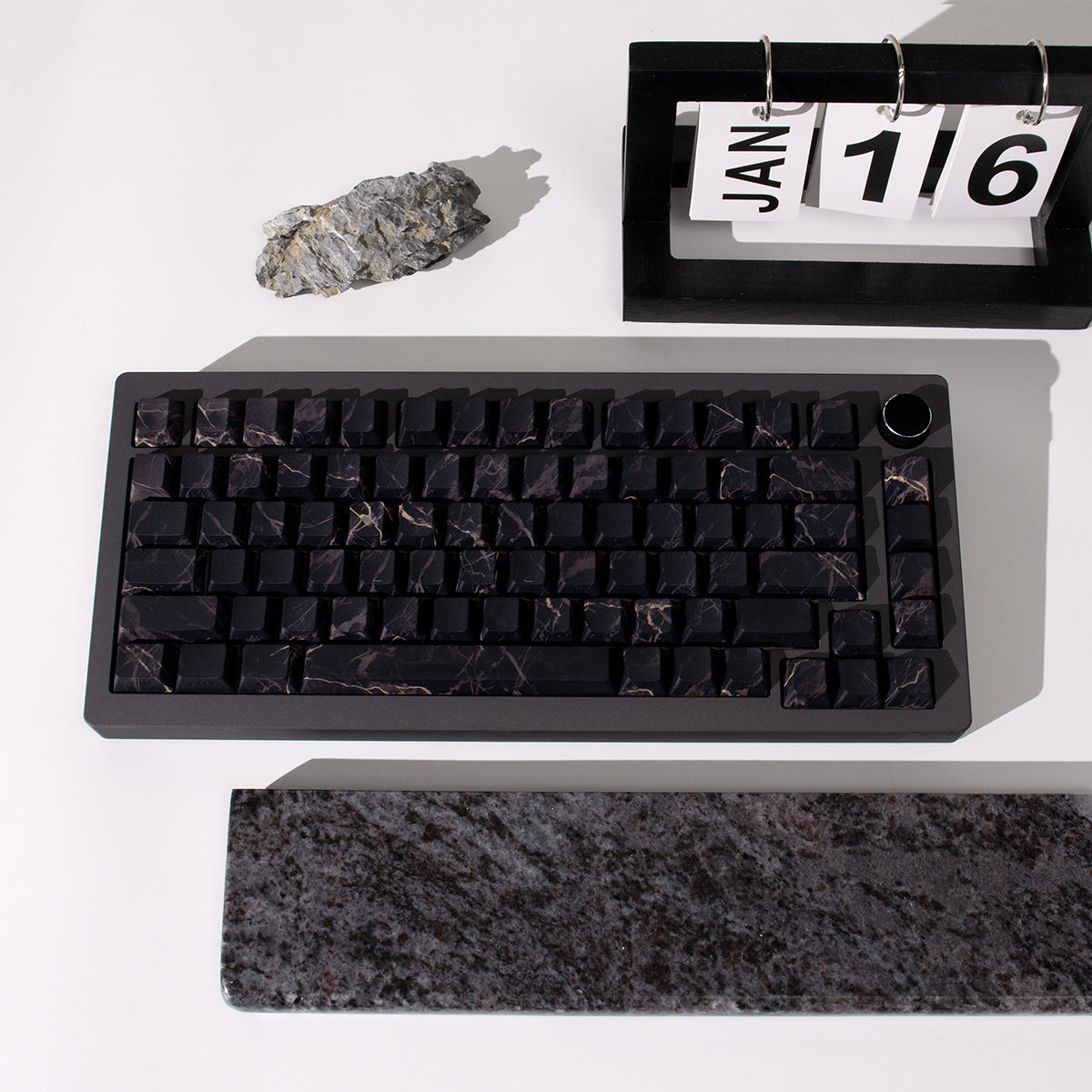Marble Series Side-Transparent PBT Keycaps