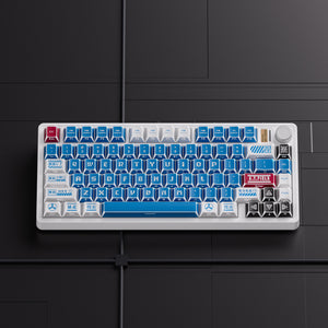 BJ75 Lilith/White Reflection Three-Mode Mechanical Keyboard
