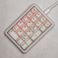 Minimalist white folding keycaps