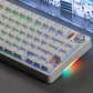 BJ75 "Miaomiao Cat Ear" Transparent Gasket Mechanical Keyboard | Triple-Mode
