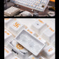 Yong Qiu Brahma Ceramics Mechanical Keyboard Keycaps — Cherry Profile PBT | Blue & Gold Characters Edition
