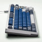 Translucent Samurai Blue Full Mechanical Keyboard Keycap Set — Cherry Profile ABS + PC Doubleshot