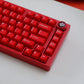 Ruby translucent ABS keycaps
