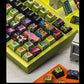 Yong Qiu Noise Graffiti Metallic Paint Mechanical Keyboard Keycaps — Street Art Premium Series