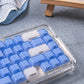 White/Purple/Blue/Gray Crystal Jelly Side-Print Semi-Translucent Keycaps