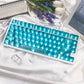 White/Red/Pink/Purple/Green Unmarked Top Frosted Transparent Keycaps