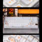 Yong Qiu Brahma Ceramics Mechanical Keyboard Keycaps — Cherry Profile PBT | Blue & Gold Characters Edition