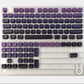 Black Purple Gradient Keycaps — MAO Profile PBT Dye-Sub