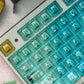 Hawaii 2.0 Gradient Blue Transparent Mechanical Keyboard Keycaps — Cherry Profile