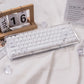 White/Purple/Blue/Gray Crystal Jelly Side-Print Semi-Translucent Keycaps
