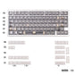 White/Red/Pink/Purple/Green Unmarked Top Frosted Transparent Keycaps