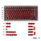White/Red/Pink/Purple/Green Unmarked Top Frosted Transparent Keycaps