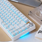 BJ75 Lilith/White Reflection Three-Mode Mechanical Keyboard