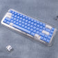 White/Purple/Blue/Gray Crystal Jelly Side-Print Semi-Translucent Keycaps