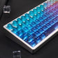 Rainbow PC Frosted Keycaps