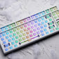 Snow Maiden Hall Effect Switch Dual-LED PC Top Housing — Compatible with Maisui / EV63 / EV64 Magnetic Keyboards