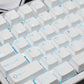 Minimalist White Translucent Keycaps