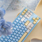 White Peach Oolong/Sea Salt Vapor Translucent Keycaps