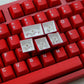 Ruby translucent ABS keycaps
