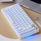 BJ75 Lilith/White Reflection Three-Mode Mechanical Keyboard