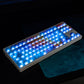 Neon/Kaiju/Star Flint Gradient Swoosh Matte Translucent Keycaps