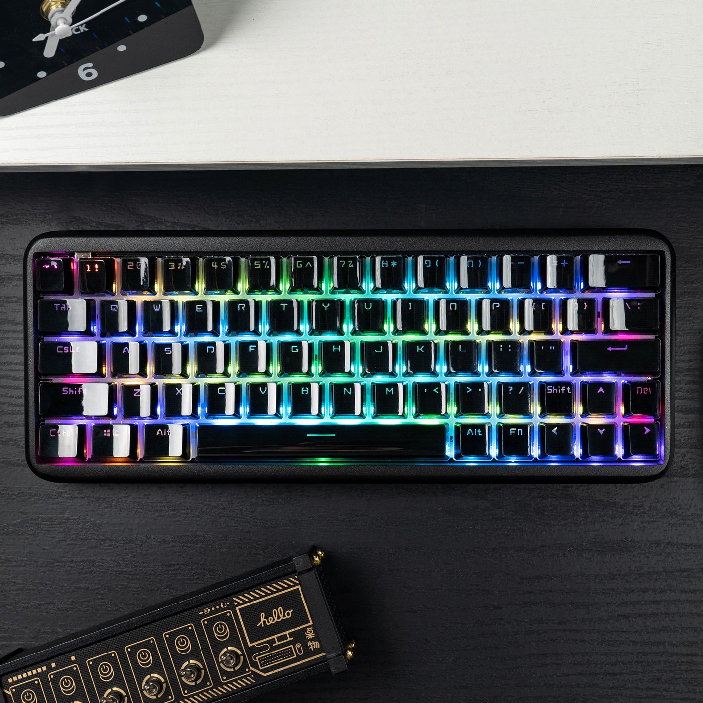 White/Purple/Pink/Black Crystal Translucent Keycaps