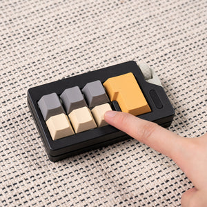7-Key Mechanical Switch Tester — Black/Khaki Edition