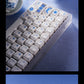 Yong Qiu Brahma Ceramics Mechanical Keyboard Keycaps — Cherry Profile PBT | Blue & Gold Characters Edition