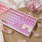 Blue/Red/Purple/Green/Pink Gradient Snow Mountain PBT&PC Keycaps（149 keys）