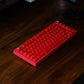 Ruby translucent ABS keycaps