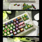 Yong Qiu Noise Graffiti Metallic Paint Mechanical Keyboard Keycaps — Street Art Premium Series