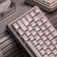 Black/Silver Feather Relief Feather Pattern Side-Marked Keycaps