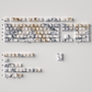 Marble Series Side-Transparent PBT Keycaps