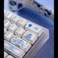 Yong Qiu Brahma Ceramics Mechanical Keyboard Keycaps — Cherry Profile PBT | Blue & Gold Characters Edition