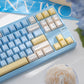 White Peach Oolong/Sea Salt Vapor Translucent Keycaps