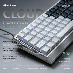 Cloud Pattern Feather Keyboard Keycaps