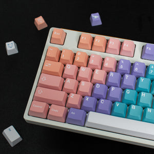 Yong Qiu "Rainbow Gradient" Premium Custom Keycap Set | Cherry Profile