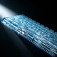 Diamond Prism Galaxy Kiss Keycaps — ZDA Profile Ice Crystal Side-Legend PC 126-Key Set | Hall Effect Magnetic Keyboard Compatible