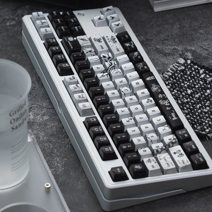 Dark Night Thorns Mechanical Keyboard Keycaps — Cherry Profile PBT