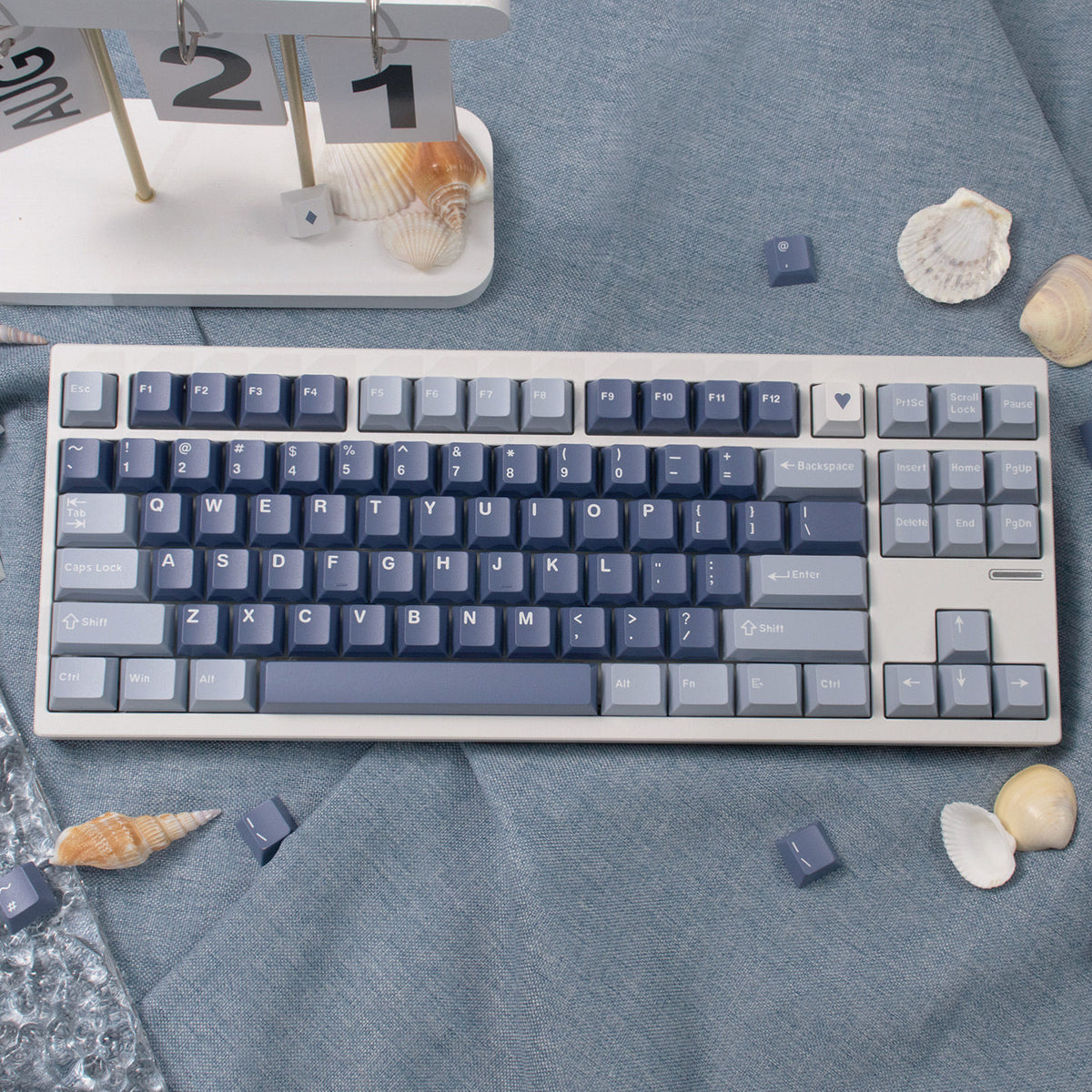 Fishing-Themed Mechanical Keyboard Keycaps — Cherry Profile