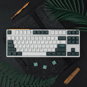 Two-Color Botanical Garden Mechanical Keyboard Keycaps — Cherry Profile