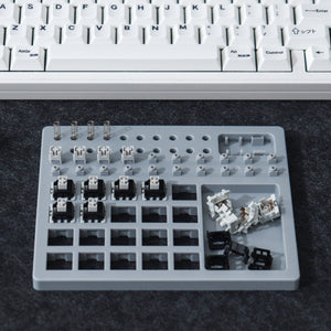 Yellow/Grey/Blue Switch Opener & Lube Station — Mechanical Keyboard Switch Tester