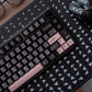 Night Cherry Pink Semi-Transparent Keyboard Keycaps, Magnetic Switch, Two-Color PBT+PC