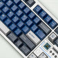 Translucent Samurai Blue Full Mechanical Keyboard Keycap Set — Cherry Profile ABS + PC Doubleshot