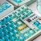 Sugar Hawaii 2.0 Gradient Blue Transparent Mechanical Keyboard Keycaps — Cherry Profile
