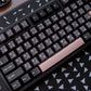 Night Cherry Pink Semi-Transparent Keyboard Keycaps, Magnetic Switch, Two-Color PBT+PC